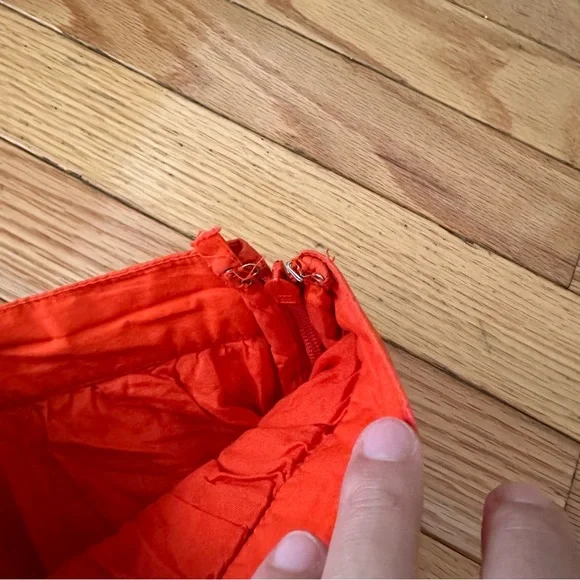Anthropologie orange midi skirt - Picture 4 of 5